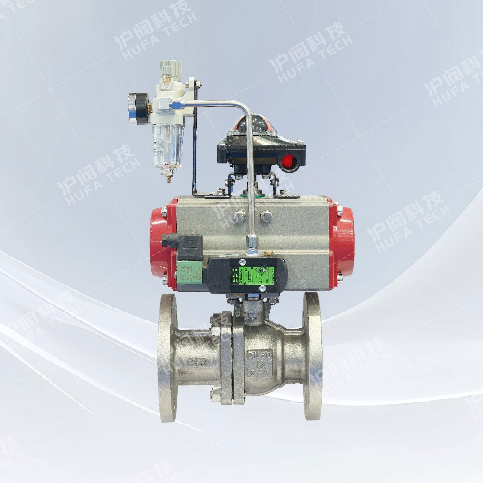 国标浮动球阀(气动)