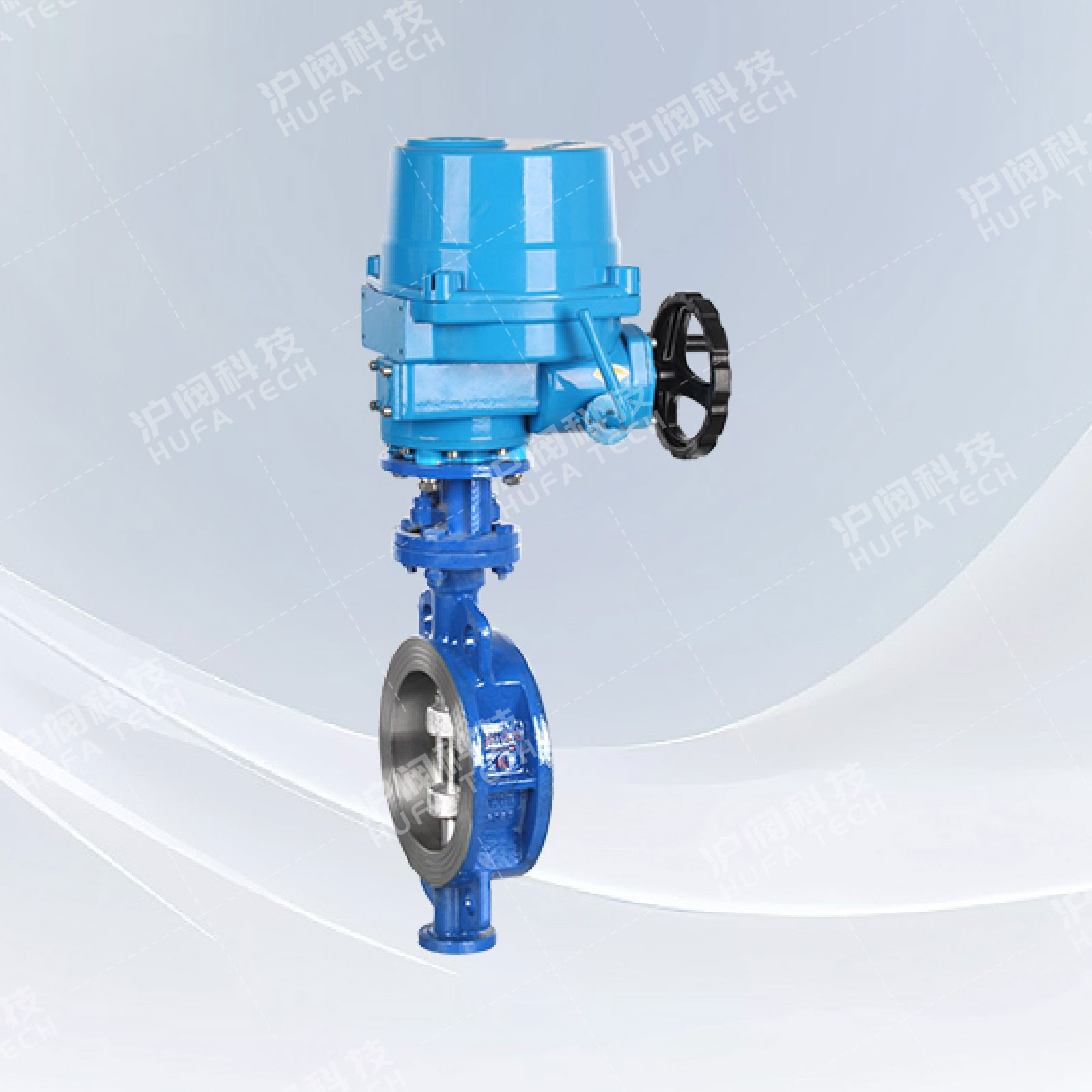 对夹三偏心蝶阀(电动)